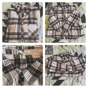 Maurices Cozy Plaid Top 2X